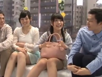 62327 - お金に釣られた素人カップル二組がMM号でスワッピング乱交開始ｗ