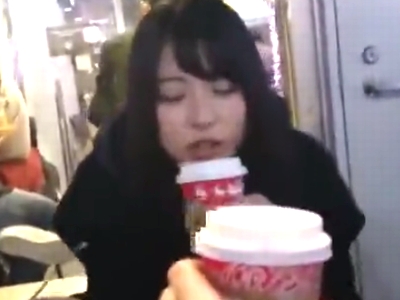61102 - 「初めて中出しされたぁ」アイドル顔の黒髪美少女の膣中に濃いザーメンを注ぎ込む！