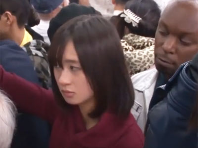 78162 - 美人JD娘が鬼畜な黒人レイプ魔に痴漢されて抵抗できないままに生中出し