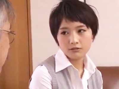 82456 - 真面目な雰囲気の巨乳お姉さんが膣奥に鈴口をくっつけての中出しで着床